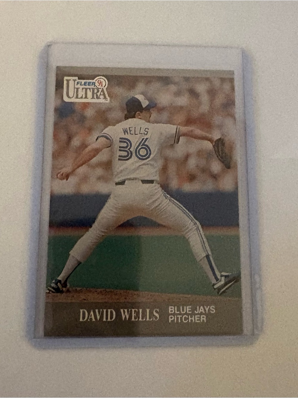 Fleer Ultra David Wells Baseball Card - White/Blue